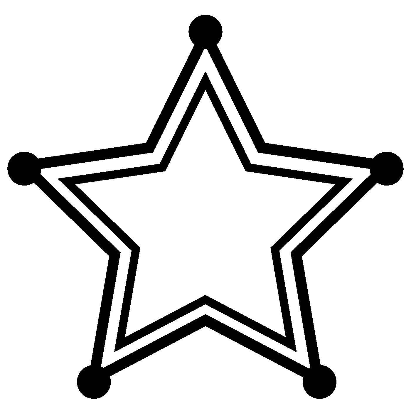 cowboy star outline